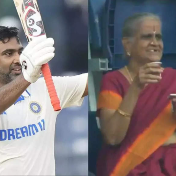 Watch: Cups in both hands, old lady cheers for Ashwin